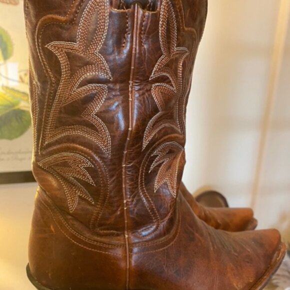 Justin Leather Boots - Size 8 - Picture 3 of 6